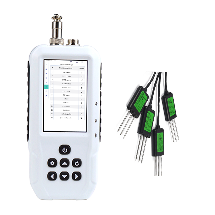 8-in-1 soil sensor Moisture Temperature N P K PH EC Salts Customizable